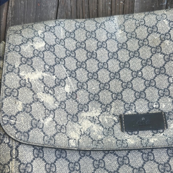Gucci Beige and Blue Women's Diaper Bag - Picture 3 of 15